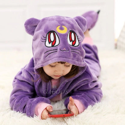 Kigurumi Dinosaur Unicorn Panda Onesie Hooded Pajamas New Kids Children Animal Jumpsuit Girls Boys Cosplay Costume Anime Pyjamas
